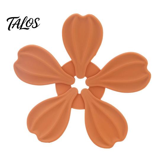 Talos Petal Shaped Coaster, Heat Resistant Silicone Mat, Non-Slip Dishwasher Safe Pot for Kitchen Dining Room