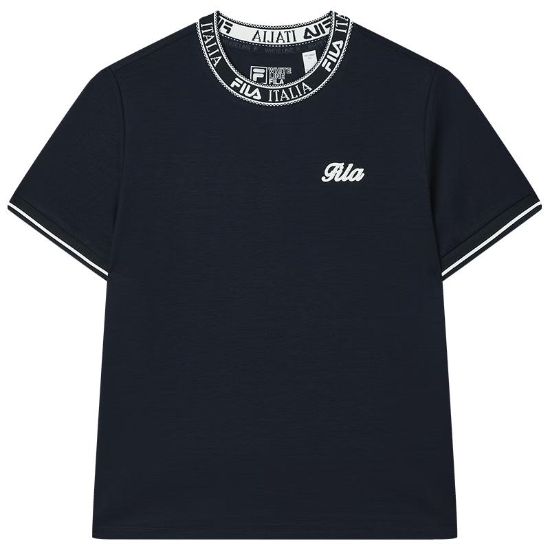 FILA Women s Knit Short Sleeve Round Neck T-Shirt S