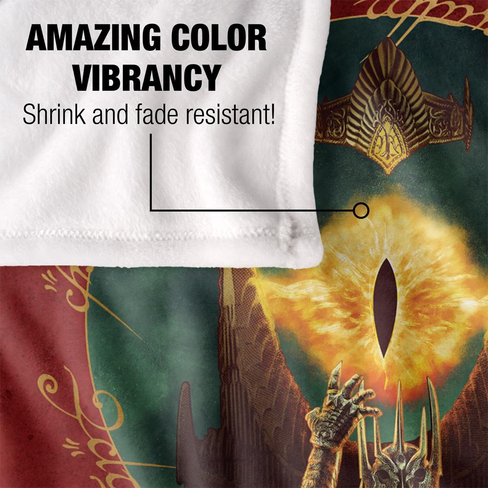 Lord Of The Rings Barad-Dur Sauron Silky Supersoft Blanket