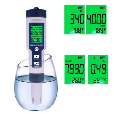 5 em 1 testador de qualidade da água medidor digital analisador de qualidade da água detector ph/tds/ec/temperatura/