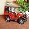 Vintage Iron Art Old Car Model Craft Desktop Ornament Toy Collection Gift Home Bedroom Desktop Mini Car Handicrafts Decoration