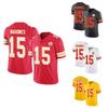 Maglia Super Bowl NFL Chiefs 87 Kelce 15 Mahomes Uniforme da Football Ricamata