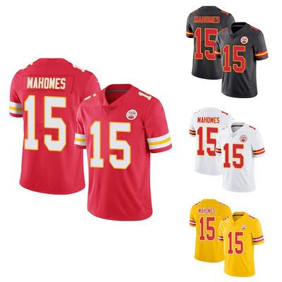 NFL Chiefs Super Bowl Jersey 87 Kelce 15 Mahomes Embroidered Football Uniform