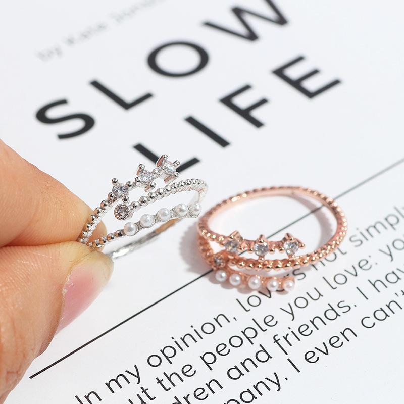 Delicate Ladies Fashion Open Ring In Gold Decorative Accessories For Outings