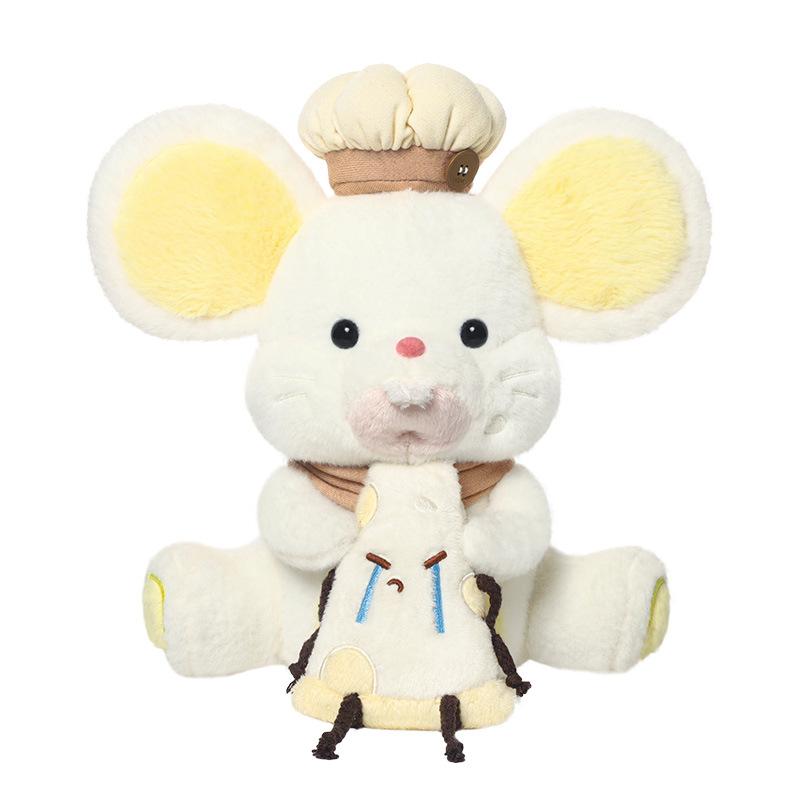 29CM Cute Cartoon Cheese Raspberry Matcha Mouse Plush Toy Soft Stuffed Animal Mouse Doll Accompany Hug Pillow Kid Birthday Gifts