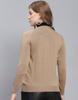 MONTE CARLO Md Camel Solid Round Neck Sweater