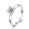 Bague Ringen 1 oder 2 CT Princess Cut Moissanite Solitaire Ring für Frauen Farblos Hohe Qualität 100% S925 Sterling Silber Band GRA