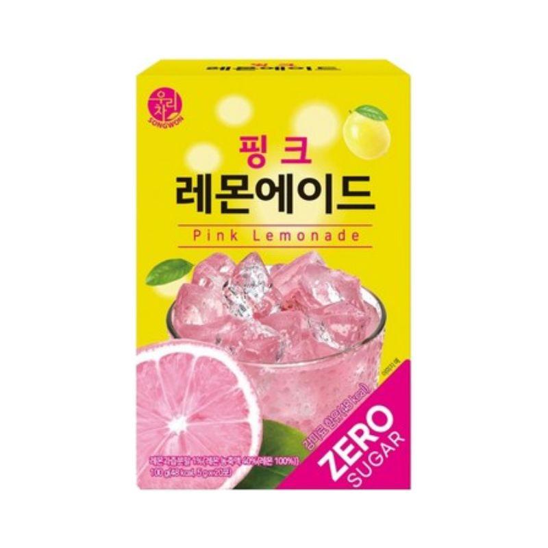 Wooritea SONGWON Tè Freddo Ades Senza Zucchero 5g x 20 Bustine Pink Lemonade 20T