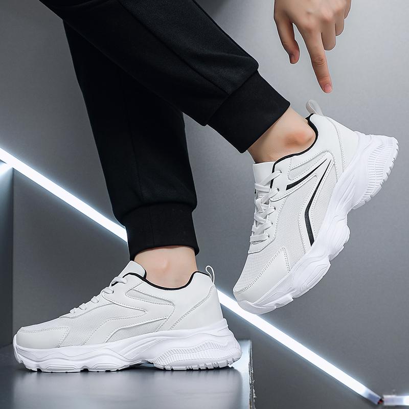 Великий Розмір 50 Платформа Кросівки для Ходьби Чоловічі Висока Якість Вуличні Спортивні Баскетбольні Кросівки для Чоловіків Чорні Повсякденні Кросівки для Бігу Чоловічі