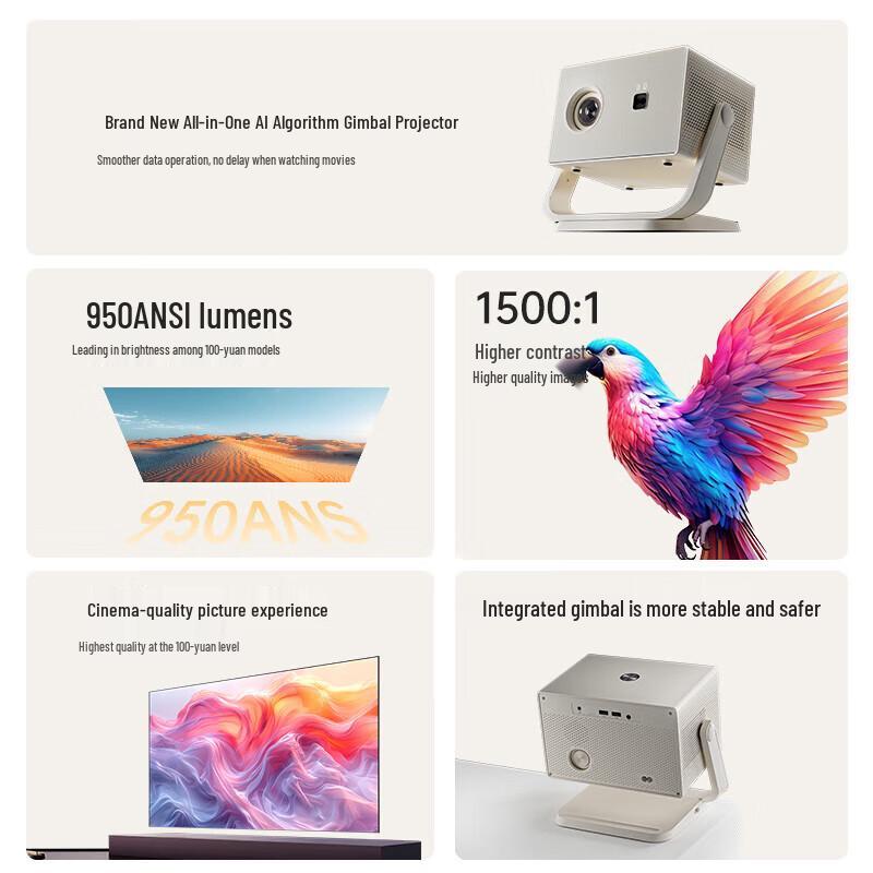 Weiying Y16 Portable Smart HD Projector (CN version)