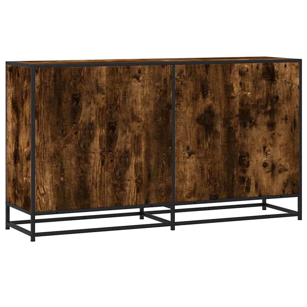 Sideboard Smoked Oak 134 x 35 x 76 cm Wood Based Panel