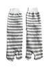 Tabi Socks with 3 Elastic Loose Cotton Outer Striped Set Women's Non-Slip Finish, Pairs, Cuffs, Fit, 100% Thread, Pattern, 3-Pair (Colors Available)