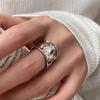 Copper Trendy Retro Ring For Women Featuring Unique Irregular Design Perfect For Styling Chic