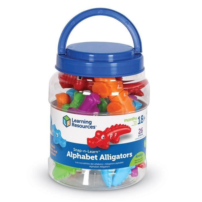 Learning Resources LER6704 - COMMUTATEUR KVM - Alligators Alphabet Snap-N-Learn