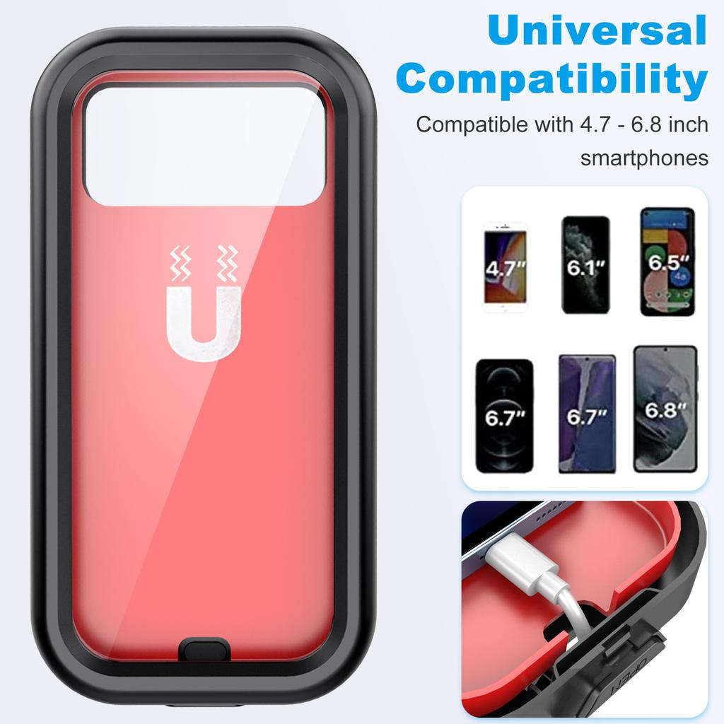 New bicycle waterproof mobile phone holder electric motorcycle mobile phone navigation bracket mountain bike outdoor riding bracket