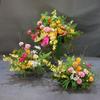 Dopamine Wedding Aisle Flowers: Monet Garden Style, Soft Decorative Flower Strip, Colorful Display.
