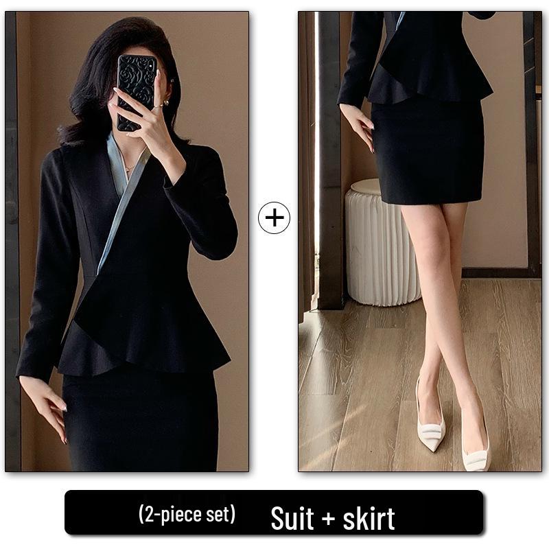 2025 Spring/Autumn Women's Professional Slimming Suit Set - Elegant Office Workwear