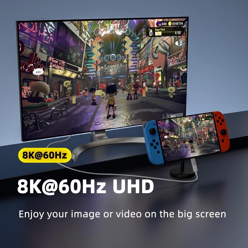 PD140W USB4.0 Type C to USB C Fast Charging Adapter Converter 40Gbps Data Sync Connector 8K@60Hz USB C OTG Adapter for MacBook