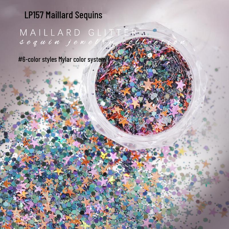 

Осенне-зимний глиттер для нейл-арта: Смесь крупных и мелких пайеток