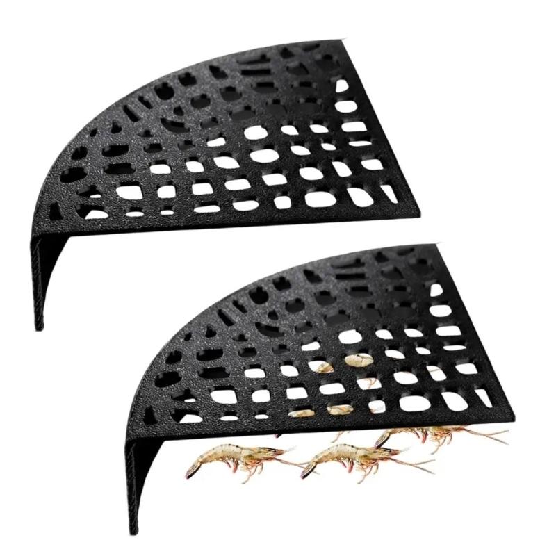 Fish Shelter Cave Corner for Fish Tanks Aquariums Decorations Beautiful Appearance Artificial Hideouts Corner Corner