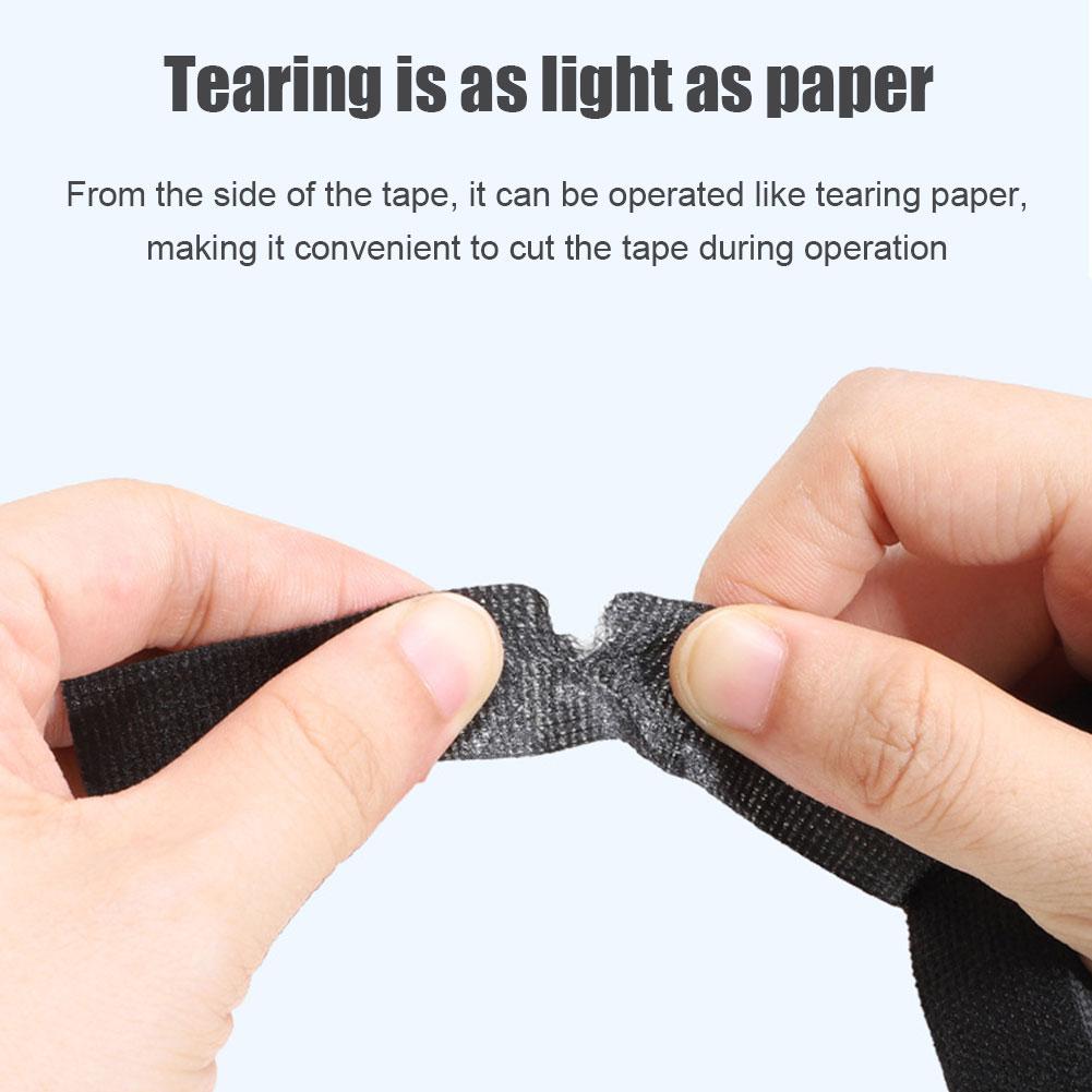 15 Meter Heat-resistant Flame Retardant Tape Adhesive Cloth Tape For Car Cable Harness Wiring Loom Protection Width 9/19/25/38MM