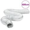 VidaXL Aluminum Ventilation Duct 6 M Ø20 Cm, Flexible Exhaust Pipe, Range Hood Duct, Pipe of 4008065