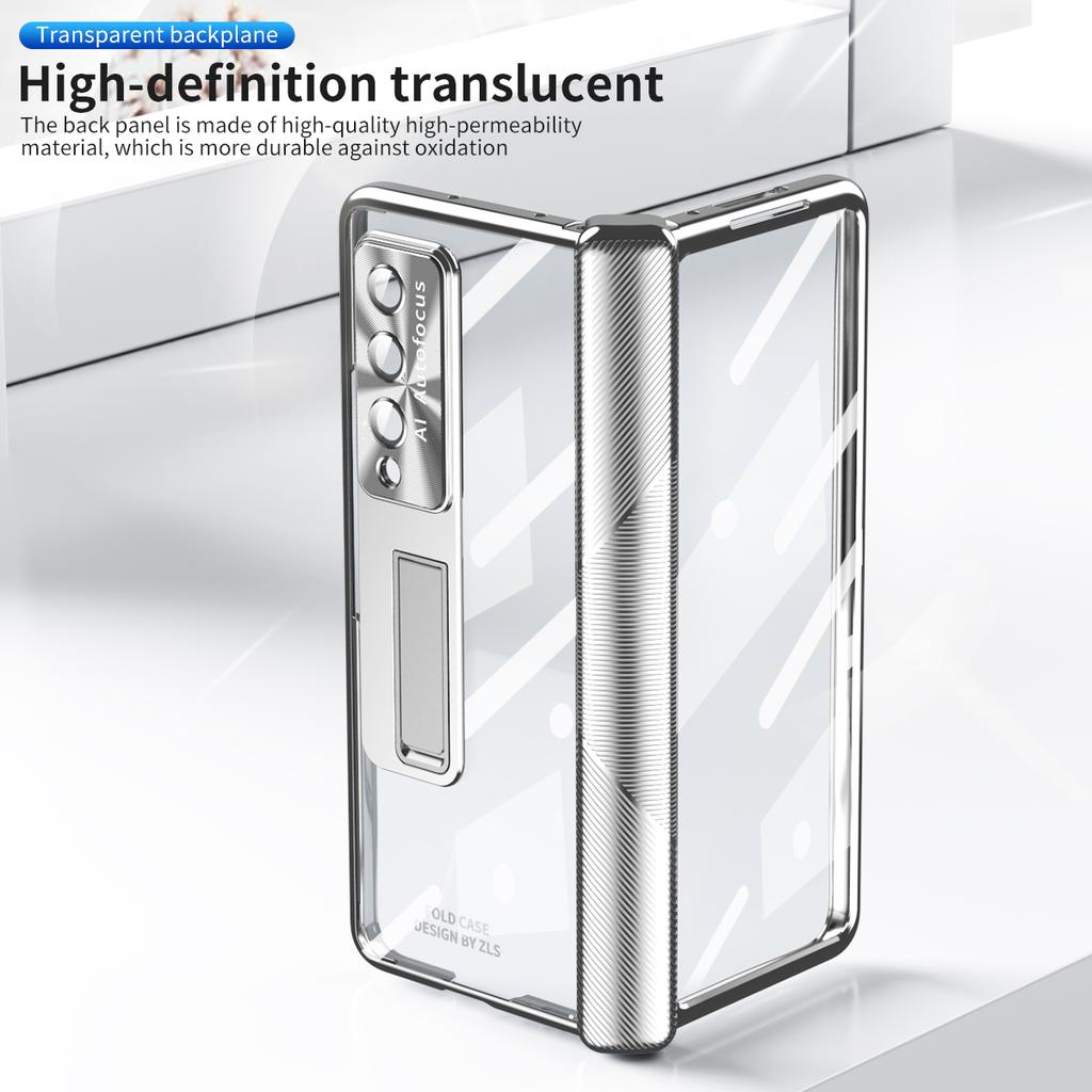 Luxury Tempered Glass Protector Cover Case For Samsung Galaxy Z Fold 4 5g Fold4 Fold3 Fold 3 Shockproof Kickstand Cases