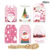 Themed Christmas Paper Gift Tags With Vintage Snowman For Festive Event Decor