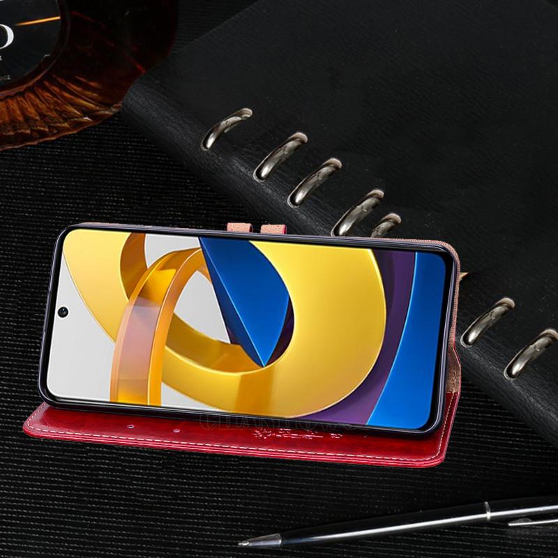 Phone Case For Xiaomi Poco M5 M4 Pro Book Style Leather Wallet Flip Cover For Xiaomi Poco C40 POCOC40 POCOM5 POCO M4 Pro 5G Soft Silicone Cases