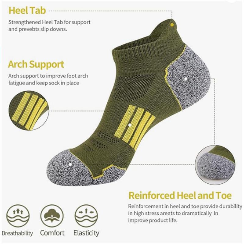 Men's Quick-Dry Summer Mesh Ankle Socks - Breathable, Sweat-Wicking, Seamless Thin Cotton Sports Socks