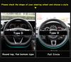 Universal Sport Steering Wheel Cover Carbon Fiber Leather Non Slip Grip Universal Fit for Most Cars Auto Accessorie Easy Install