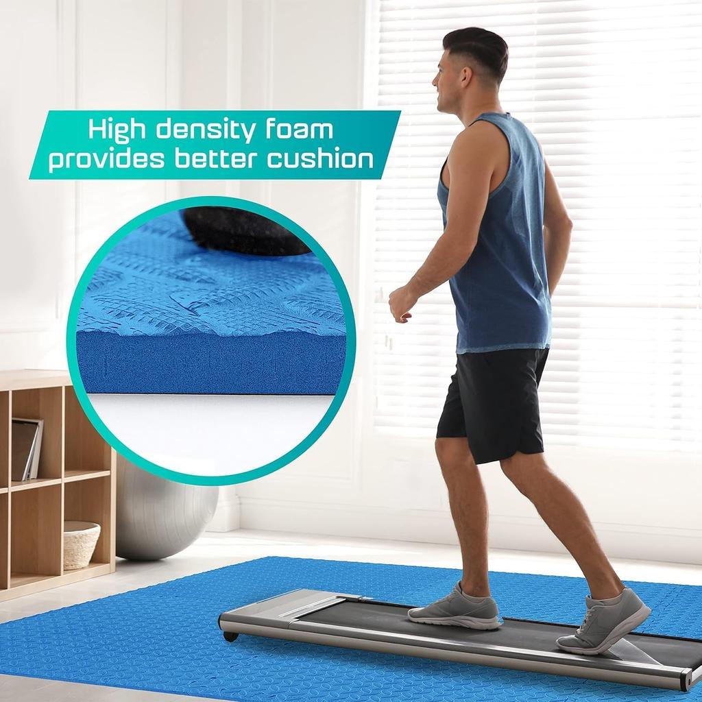 Yes4All Training Exercise Soundproof and for Home 30cm X 30cm X X 12 Pieces with Side Parts Imported from EZR0 Mats, Mats, Shock-Absorbing, Gyms,