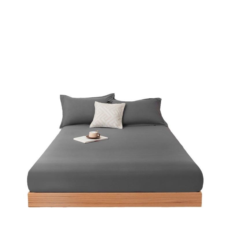 New Cotton Sheet Fitted Bedding Set Bed Mattress Cover with Elastic Bands Double Linen Anti-slip Adjustable Bedspread