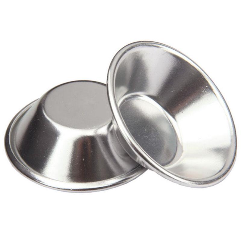 Reusable Aluminum Alloy Egg Tart Mold Baking Accessories Cookie Pudding Mould Mooncake Mini Pie Muffin Cake Cookie Cups Mold
