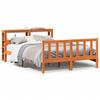 VidaXL Bed Frames and Headboard Wax Brown 150x200 Cm Pine Wood, Bed, Solid Wood Bed Frame, Bedroom Furniture 3305923