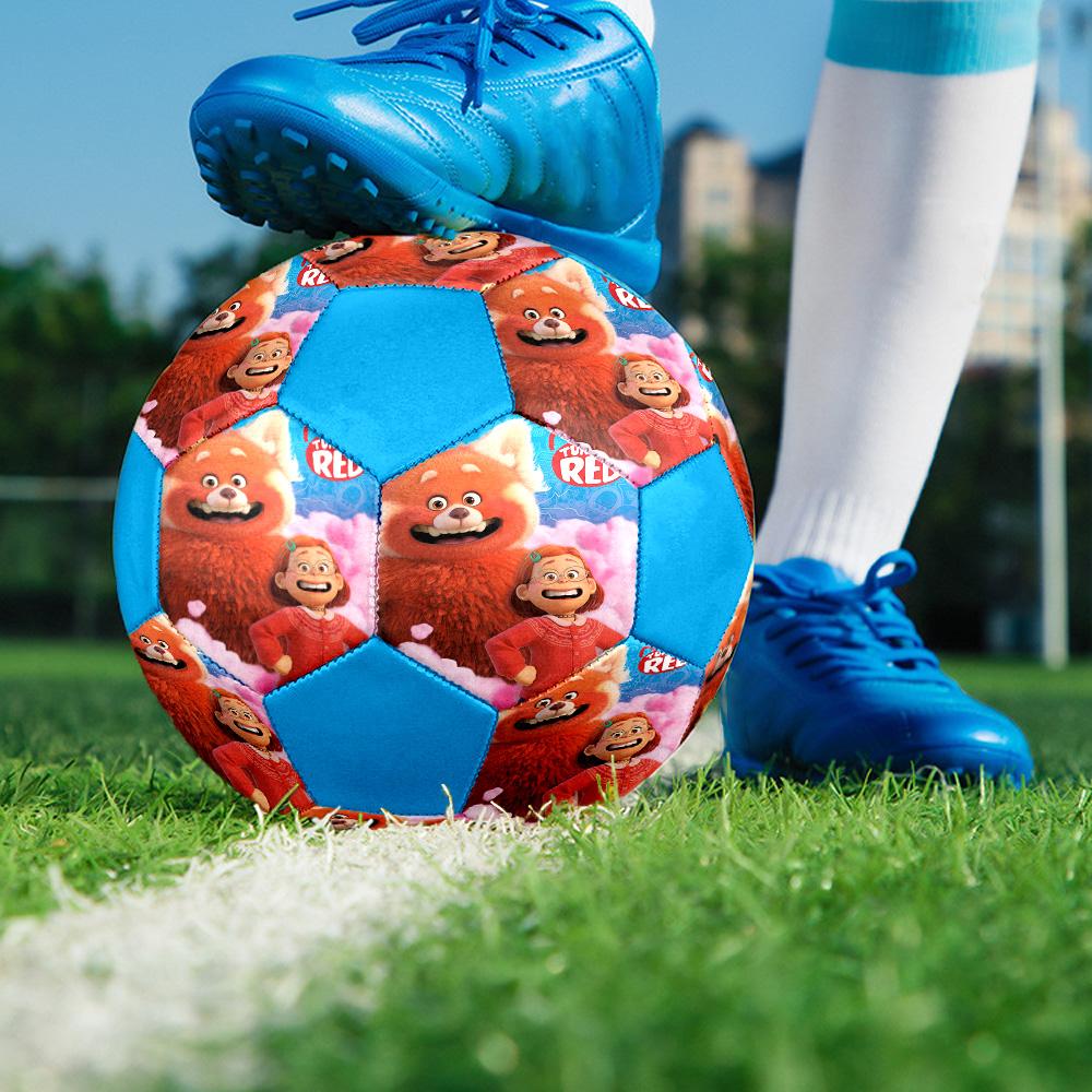 Cartoon Red Panda Indoor Soccer Ball Colorful All Ages Size 5 Machine Stitched PVC Competition Ready Durable High-Bounce