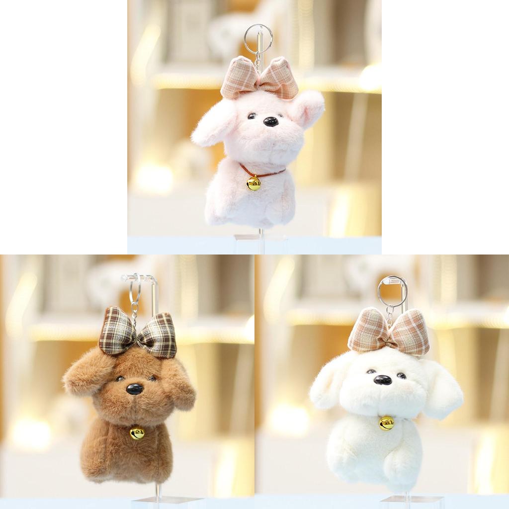 Plush Dog Toy With Keychain For Girls Gift And Bag Decorations