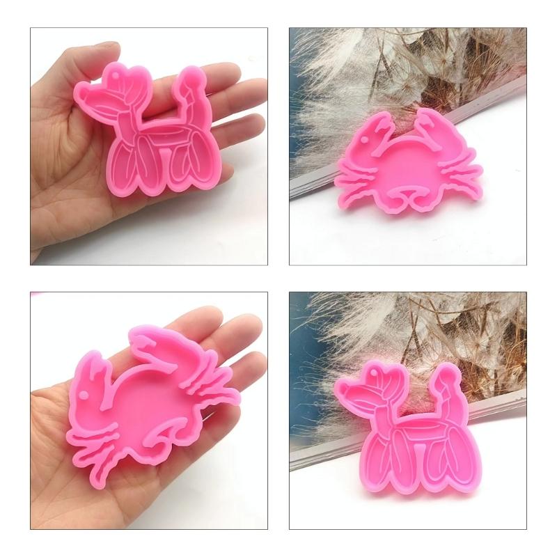 Krab Dog Želva Klíčenka Silikonová forma s dírkou Přívěsek na klíče Přívěsek Ručně vyráběná forma Valentýnský dárek k narozeninám Šperky
