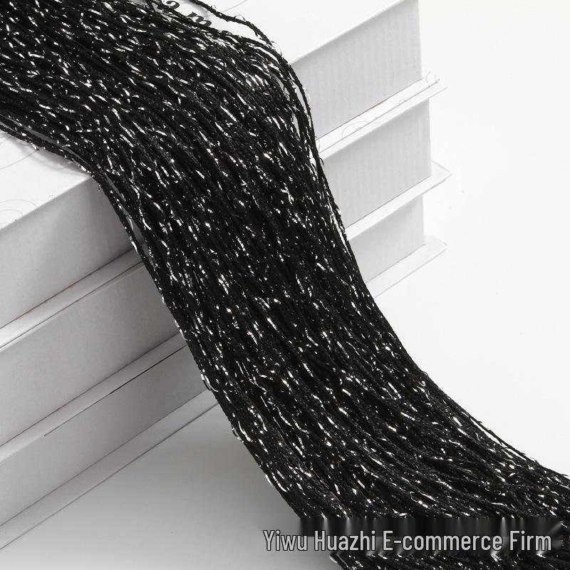 3m Wide Encrypted Silver Wire String Curtain with Tassel - Wedding Decoration & Ceiling Ring