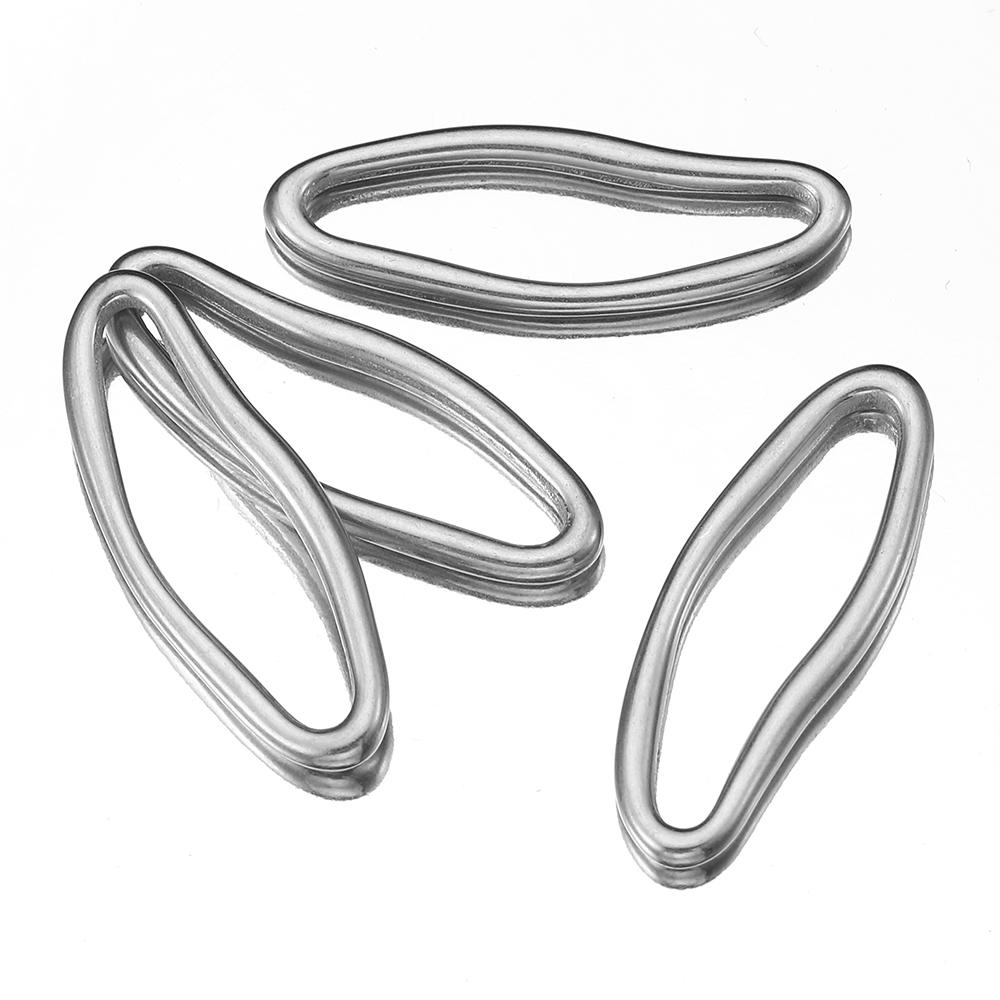 5pcs Stainless Steel Irregular Bezel Blank Gold Color Charms Pendants Connectors for DIY Earrings Necklace Jewelry Making