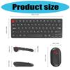 Silents Clicks Wireless Keyboards Mouse Set Round Retro Keycaps 2.4G Connectivitys Portable For Desktop Office Travel Use