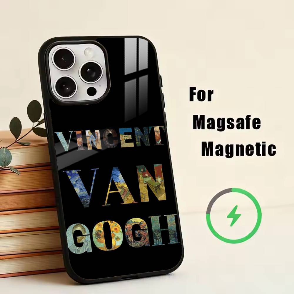Van Gogh  Phone Case For iPhone17,16,15,14,13,12,11 Plus,Pro Magnetic with Magsafe Wireless Charging