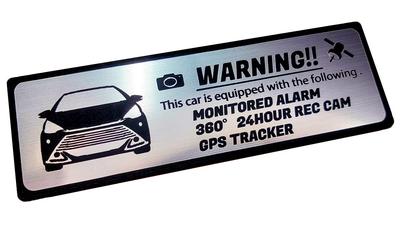 [Honami Works] AQUA G's 10 Series Security Emblem 24-hour Monitoring Dashcam GPS Tracker Sticker
