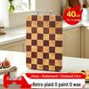 maxcook Checkerboard Ebony Wood Cutting Board