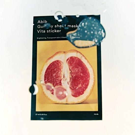Abib Gummy Sheet Mask Vita Sticker Brightening Face Mask 27ml 10pcs