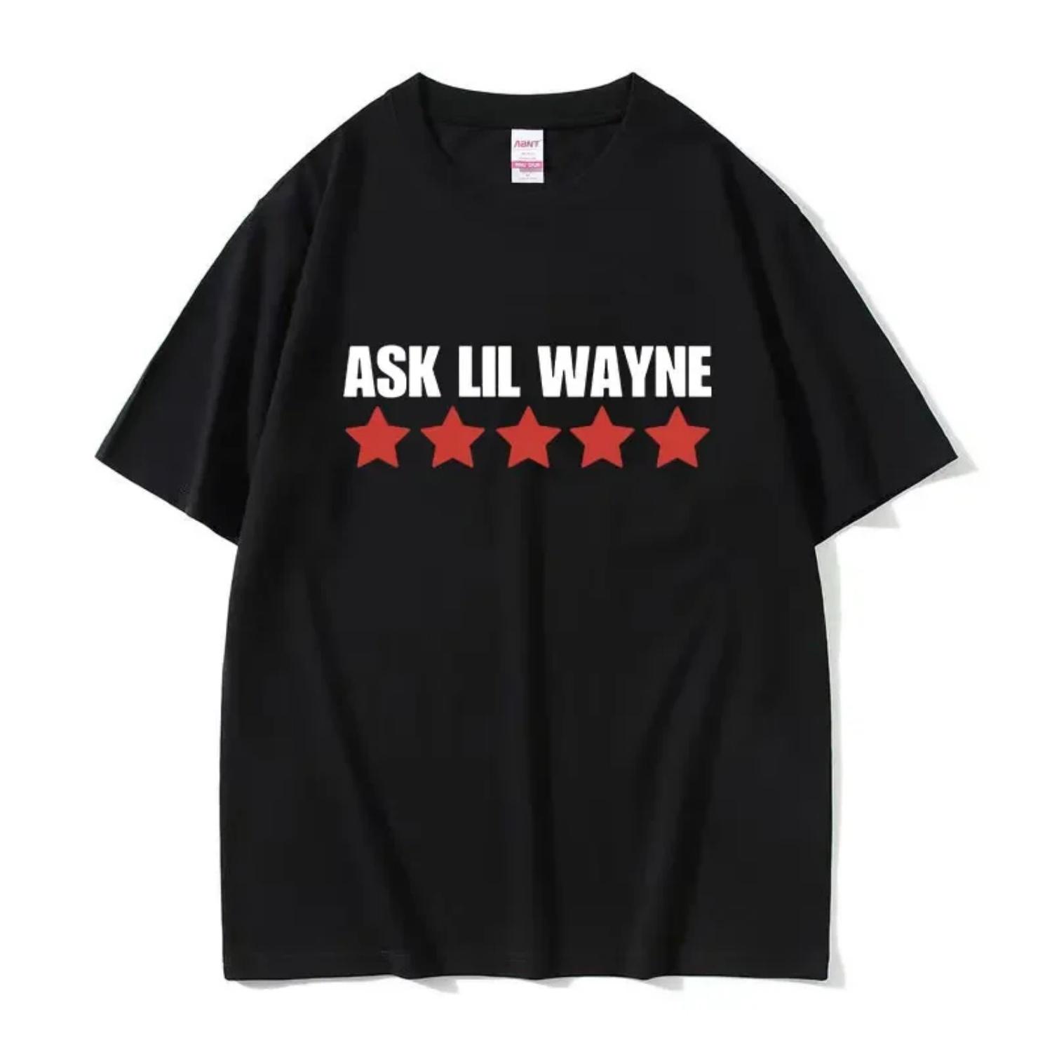 

Rapper Ask Lil Wayne Printed Pattern Tshirt for Women s Casual High Quality Fashion Tshirt Top Clothing Oversized T-shirt XXXXXL різнокольоровий