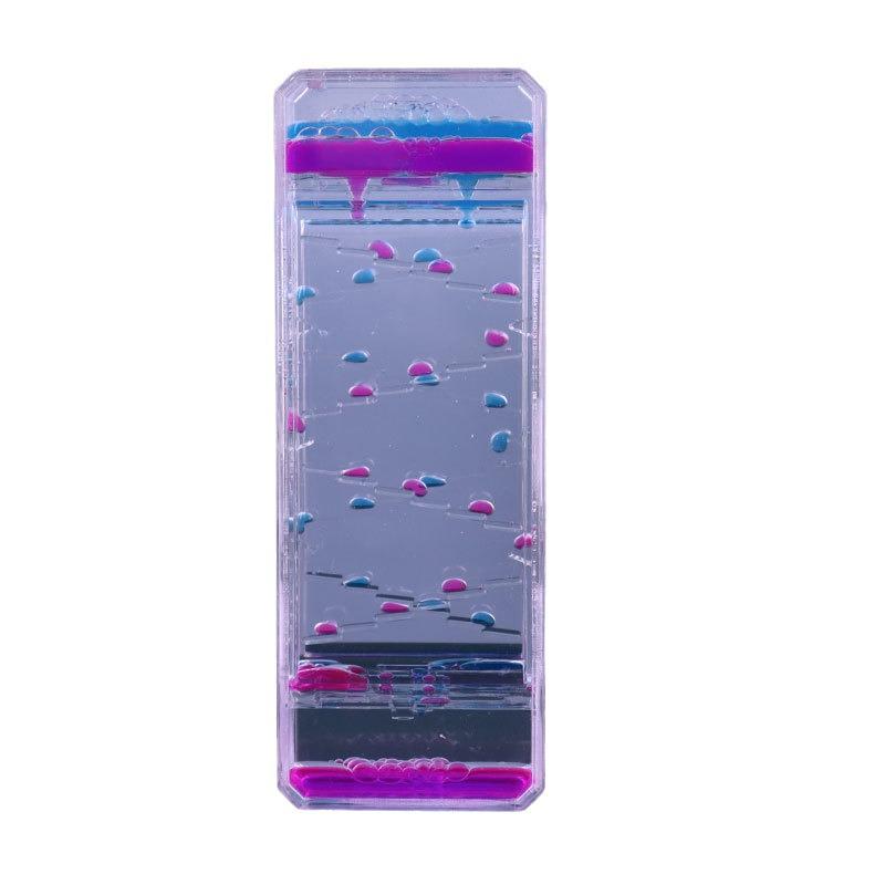 Internet Celebrity Stress Relief Hourglass: Oil Slide Water Drop Acrylic Ornament for Students, Perfect Small Gift