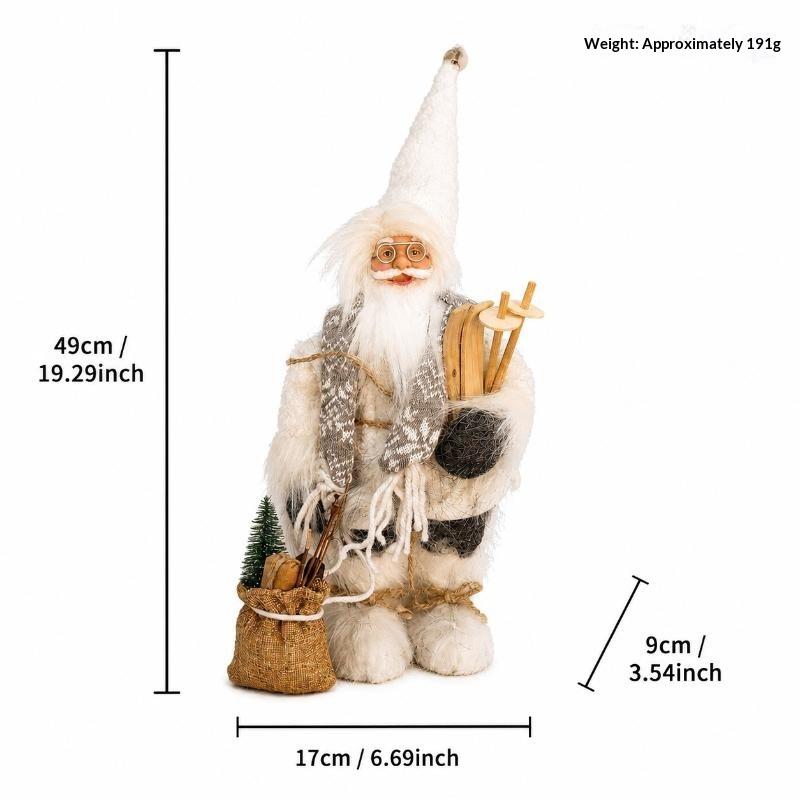 2026 Weihnachtsdekoration für Zuhause Weihnachtsmann Plüschpuppe 30cm Navidad Party Deko Xmas Ornamente Neujahrsgeschenk