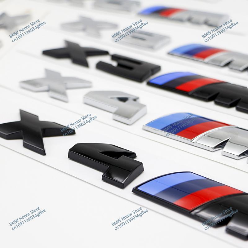 3D ABS Pro BMW M Logo X1 X2 X3 X4 X5 X6 X7 E84 E83 F39 F48 G01 Auto Písmeno Zadní Kufr Nárazník Znak Samolepka Odznáček Styling