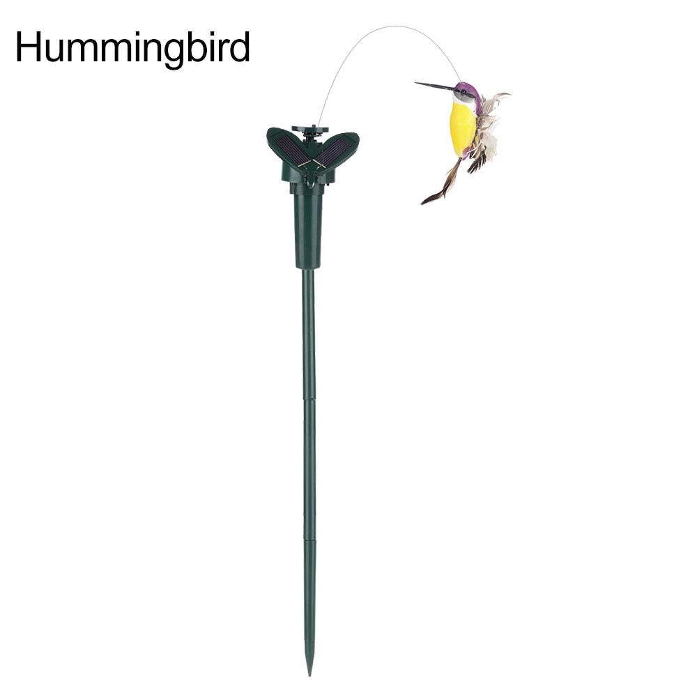 

Outdoor High Quality Beautiful Auto Hummingbird Solar Flying Butterfly Garden Decoration Ornament Hummingbird